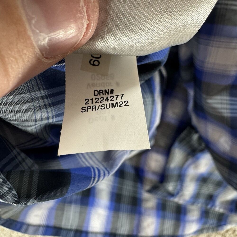 Eddie Bauer Shirt Womens Medium Blue White Plaid Button Up New With Tags Adult - Picture 11 of 16